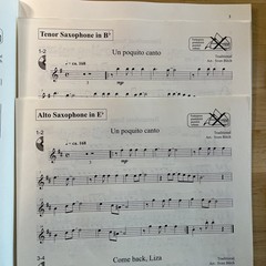 Latin Saxophone Music Book Play Alongs for Alto and Tenor Sax w/CD by Bachner