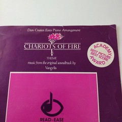 Chariots Of Fire Sheet Music Vangelis Coates Easy Piano Warner Bros 1982 Vintage