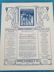 The BIG RED Motor & The BLUE Limousine 1913 Antique AUTOMOBILE Sheet Music!