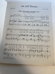 SONGS FROM « THE BLUE MAZURKA » BY FRANZ LEHAR – PIANO SHEET MUSIC SONGBOOK abv