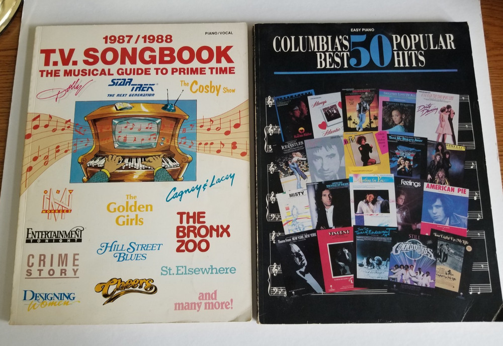 Pre-Owned 1987/1988 TV Songbook and Columbia&rsquo;s 50 Popular Hits – Sheet Music
