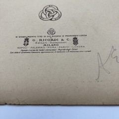 HAOLO TOSTI “MALIA” very Scarce/Rare Sheet music Paola Tosti Italy B1110