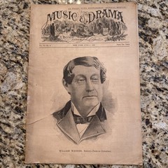 Music & Drama Vol II No. 9 New York, June 3, 1882 32 Pages – 11×16”