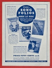 Gobs Of Love Redd Evans Sheet Music Piano Vocal Guitar 1942 Paramount USA SELLER