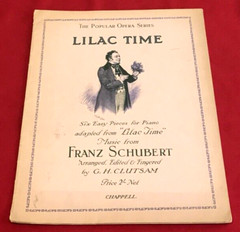 Antique Popular Opera Series Lilac Time Piano Sheet Music Schubert Chappell 1926