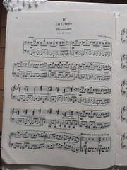 MODEST MUSSORGSKY- EIGHT VARIOUS PIECES FOR PIANO – 39 PAGES – VINTAGE, 1981