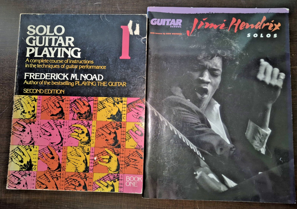 Jimi Hendrix Solos and Solo Guitar Playing books 1976 and 1990
