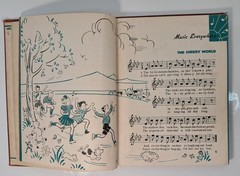 1939 Merry Music Songbook Vintage Hardcover School Book