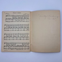 Vtg 1940 Songs of Stephen Foster Songbook SweetHeart Soap Ad George Carlson