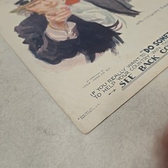 Antique 1910s Do Something Uncle Sam I Want You Sheet Music / Poster Patriotic