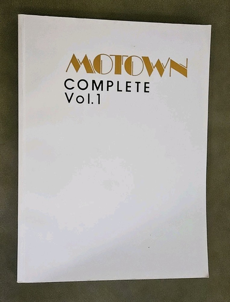 MOTOWN COMPLETE Vol. 1 Song Book Piano Vocal Guitar Chords Music Tab Excellent