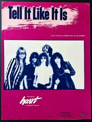 1980 HEART « TELL IT LIKE IT IS » SHEET MUSIC – POP ROCK ERA – WILSON SISTERS