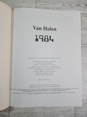Vintage Van Halen 1984 Guitar Tab Song Sheet Music Book Cherry Lane Guitar