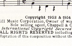 Can Can Sheet Music 1950&rsquo;s Piano SATB Chappells Mixed Voices US Seller