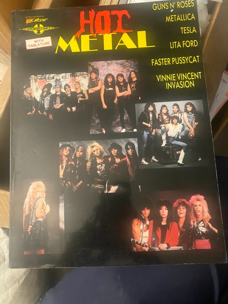 Hot Metal *songbook *guitar *vocals *tablature *sheet music *tabs *1988