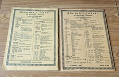 Schirmer&rsquo;s Library of Musical Classics Selected Sonatinas 1904 and Clementi 1941