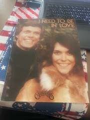 Vintage Sheet Music The Carpenters I Need To Be In Love 1976