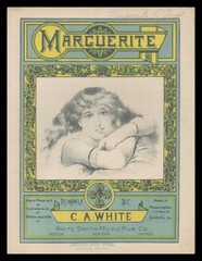 MARGUERITE (C.A. White) 1885 Low Voice Song Vintage Sheet Music