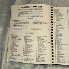 Ultimate Fake Book Contains Over 1200 Songs Piano Organ Guitar Vol 1 1981 Music