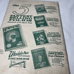 Vintage 1920 Ukulele Ikes Comic Song Book
