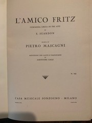 L&rsquo;amico Fritz Vocal Score. Made in Italy
