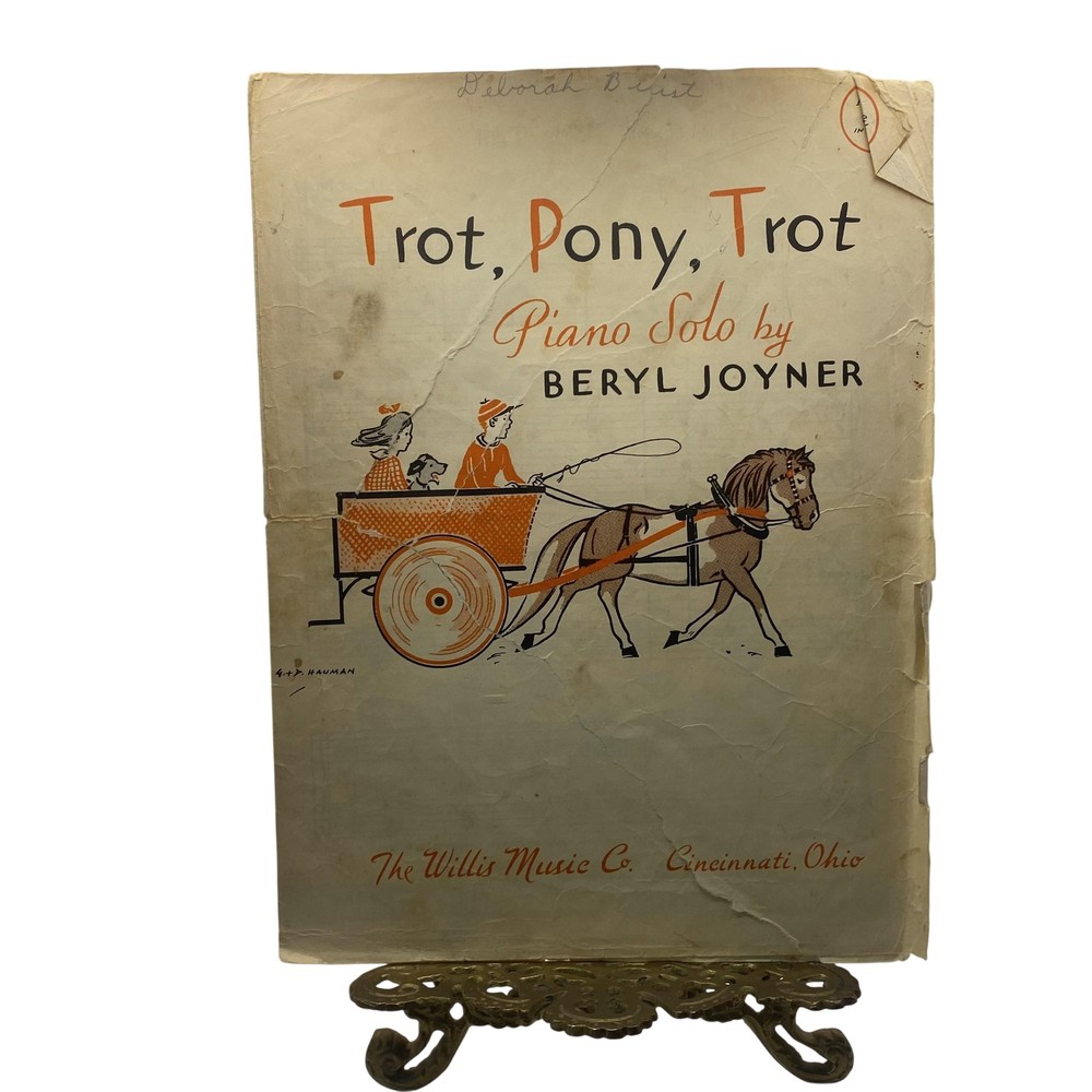 Vintage Willis Trot, Pony, Trot Beryl Joyner Piano Solo Sheet Music 1901 USA