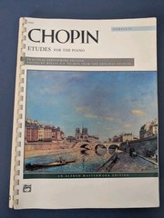 Chopin Etudes Songbook Sheet Music- Spiral Bound