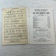 Lot 2 Combo-Orks C Book Instruments Songbook Piano Sheet Music 1952-53 Harms