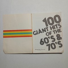 100 Giant Hits Of The 60&rsquo;s & 70&rsquo;s Sheet Music Book Big 3 Music Vintage