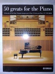 Yamaha 50 Greats for The Piano Classical Sheet Music Book Concert Hall Ed.