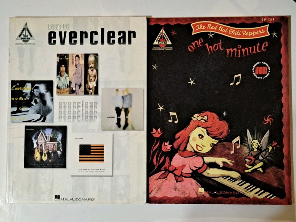 RHCP: One Hot Minute & The Best of Everclear guitar tabulature, Hal Leonard