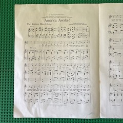 AMERICA AWAKE SHEET MUSIC GEORGE CLINTON BAKER LIBERTY SANTA BARBARA CA USA