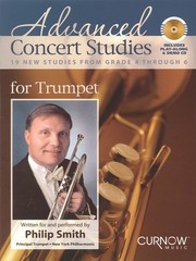 Advanced Concert Studies for Trumpet Solo Sheet Music Play-Along Book & CD Pack