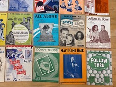 200+ Sheet Music Lot, 1920s-1950s
