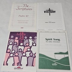 Chorale Sheet Music Lot of 44 Many Religious Some Show Tunes and more