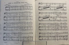 Antique 1912 Carrie Jacobs-Bond Sheet Music « Seven Songs » Art Noveau Chicago
