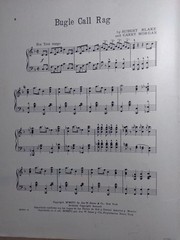 1916 Bugle Call Rag Fox Trot Sheet Music Cameron Sisters Inset Cyan Illustration