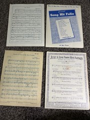 Lot of 22 Vintage Sheet Music 1940s-1950s Bing Crosby Pat Boone Standards