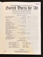 Sacred Duets for All Violin Sheet Music William Ryden Ensemble Book