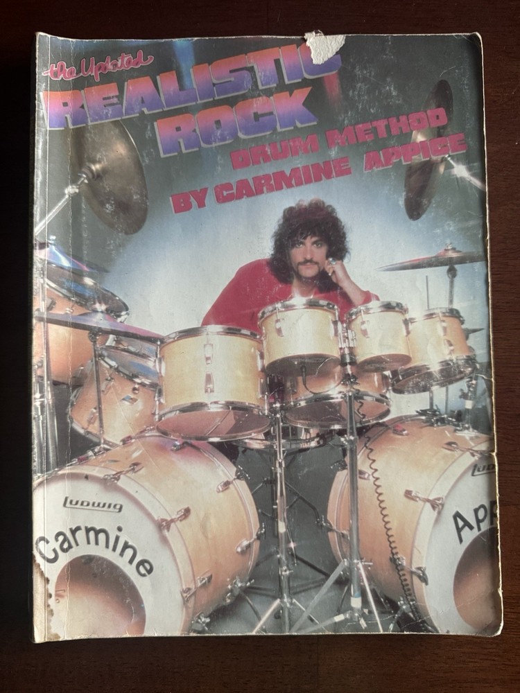 Updated Realistic Rock Drum Method by Carmine Appice including Poster