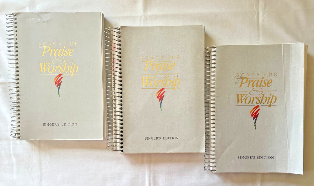 Songs for Praise and Worship Singer’s Edition, Lot 3 (Word Music 1992) Spiral PB
