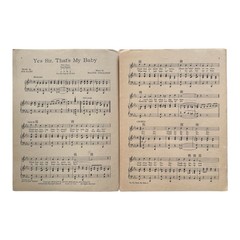 Yes Sir Thats My Baby Sheet Music 1925 Gus Kahn Walter Donaldson Maxine Erwin