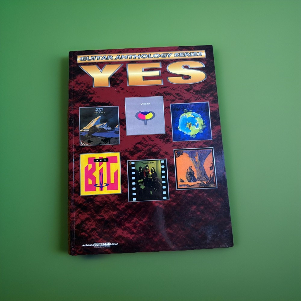 Yes Songbook Guitar Anthology: Authentic Guitar Tab Greatest Hits VG Condition