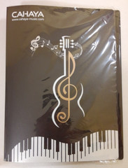 NEW, Sheet Music Folder Binder black 40 sleeve 8.5×11 A4 80-page capacity Cahaya