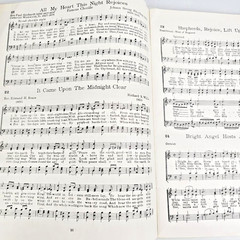 World Famous Christmas Songs Piano Vocal Red Songbook Music Songs 1957 Vtg MCM
