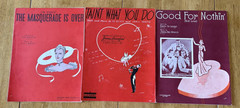 Mixed Lot of 80+ Vintage 1920&rsquo;s-1930&rsquo;s Piano Vocal Sheet Music. Folk, Pop, Etc.