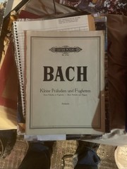 Edition Peters Bach Preludes Song Book