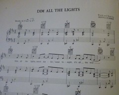 DIM ALL THE LIGHTS Sheet Music DONNA SUMMER 1979