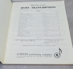 Ellen Jane Lorenz&rsquo;s Hymn Transcriptions 1955 Organ Sheet Music Church Vintage