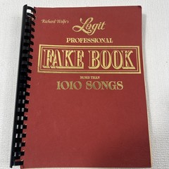 Vintage Richard Wolfe Legit Professional Fake Book 1010 Songs Songbook USA Red